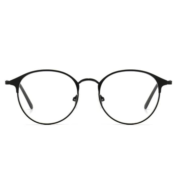 0 -0,5 -1,0 До -6,0 Метални Женски Мъжки Кръгли Очила За Късогледство Готови Реколта Студентски Очила По Рецепта За Недалновидно