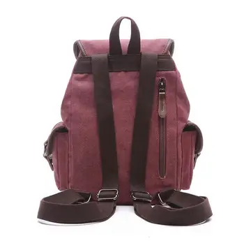 070417 женски нов платно раница с двойно рамо училищна чанта за книги