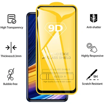 1-2 ЕЛЕМЕНТА Защитно Стъкло за Xiaomi POCO M4 Pro 5G Защитно фолио за екрана 9h Филм за телефон Xiamoi Poco X3 NFC M3 Pro Pocophone F3 GT Стъкло