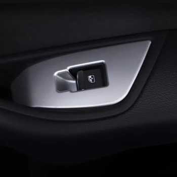 1 Компл. Авто ABS Хром LHD Врати Стъкло Бутона за Вдигане на прозорец Премина в контролния Панел Рамка Накладки За Audi A4 B9 2016 2017 Стайлинг
