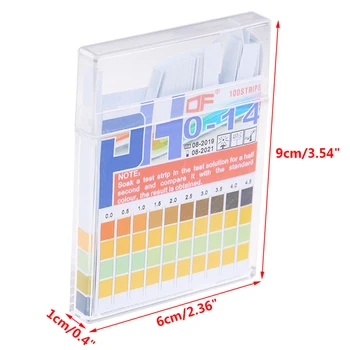 1 опаковка или 100/150 Ивици 0-14 РН Индикатор Алкална киселина Хартиена Ролка Вода лакмус Комплект за тестване на РН Тест хартия РН-метър