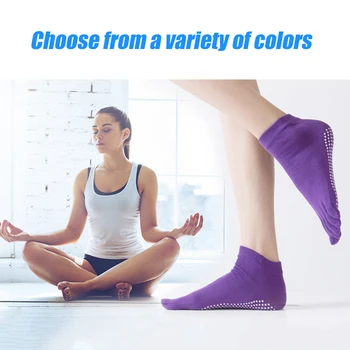 1 Чифт женски спортни чорапи за йога, чехли с пет пръста, мини дамски чорапи за пилатес, Балет ток, Професионален танцов протектор