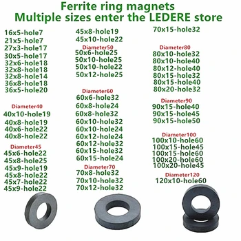 10-500 бр./лот Дисков феритни магнит 8x3 мм, магнит за хладилник феритни магнит пръстен феритни магнит за високоговорители магнит черен 8 * 3 мм мини