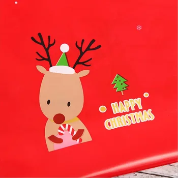10 бр. Лосове Снежинка Хрупкави Коледни подаръчни пакети Пластмасова чанта на съвсем малък за съхранение на шоколадови бонбони Весели Коледни Украси Коледни подаръци