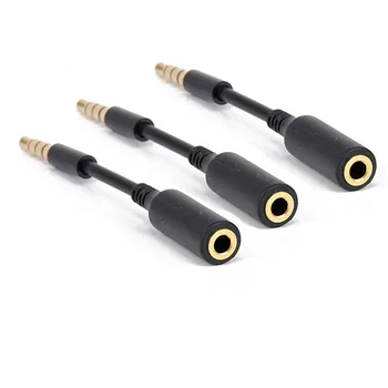10 Бр. Удължителен кабел Захранване Кабел аудио жак Мъжки 3,5 мм Plug 3,5 мм Plug Удължител за Кабели Адаптер Конектор