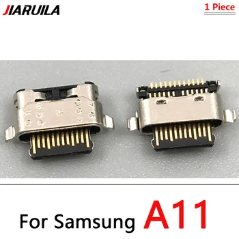 100 бр. Конектор Micro USB Конектор За Зареждане Конектор За Samsung A10 A20 А01 A52 A20S A30S A50S A70S A31 A02S A11 Порт за Зареждане