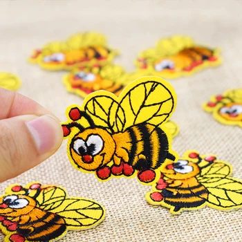 10шт сладки пчелни ивици икони насекоми за дрехи, ютия бродирана нашивка апликация ютия на нашивках шевни аксесоари за дрехи