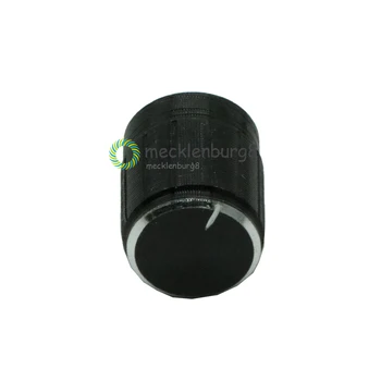 10ШТ Черни Въртящи се Копчета за Регулиране на силата на Звука За Потенциометъра С Накатанным Шахта с Диаметър 6 мм 14x16 мм