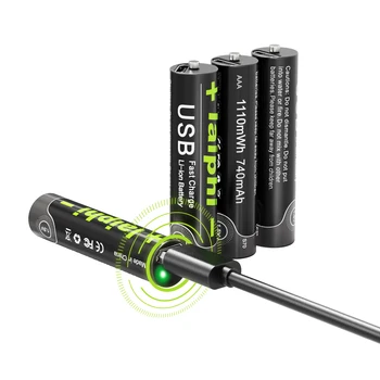 1110 МВтч AAA1.5 ПРЕЗ USB бързо зареждане на литиево-йонна батерия измерител на нивото на глюкоза в кръвта безжична мишка дистанционно управление електрически играчка