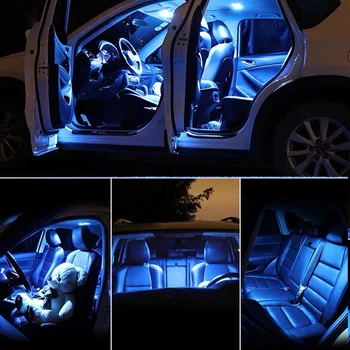 12 бр. Led Лампи За Volkswagen VW Polo 6R 6C Mk5 2009-2018 Комплект Led Вътрешно Осветление Карта на Купола Светлина на Багажника Автомобилни Аксесоари