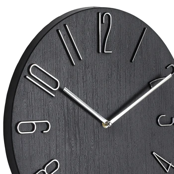 12-инчови Минималистичен Стенен Часовник с Модерен Дизайн Прости Висящи Часовници Украса Спални Хол