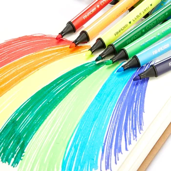 12 от Цветове, Акварел Дръжка Markera Художествени Принадлежности Комплект за рисуване Моющаяся Живопис Японски Канцеларски материали Писалка за графити