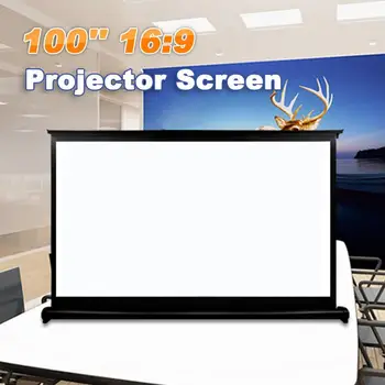 16:9 Кърпа на Екрана на Проектора 100 120-Инчов Преносим Прожекционен Екран Светоотражающая Плат За Xgimi H3 H2 YG400 За Xiaomi в прожектор