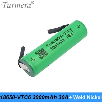 18650 VTC6 3000 mah Батерия 30A Никел-поялник за Отвертка Електрическа Бормашина Батерия 12 В 16,8 18 На 25 и използване На електронното наем Turmera