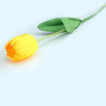 1бр 64 см Изкуствени Цветя Лалета, Едно Дълго Стъбло Букет Красив Имитационный Цвете за Дома За Сватбена Декорация
