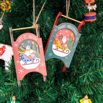 1БР Дървени Медальони за Коледа, Шейни Украшения Коледно Дърво за Украса За Дома, Украса за Коледно парти САМ Дървени Шейни Занаяти