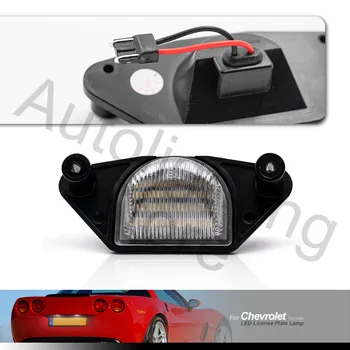 2 бр. LED Фенерче за Осветление Регистрационен номер за Chevrolet Corvette C4 C5 C6 Impala Monte Lumina SSR S10 Beretta C1500 C2500 C3500 Pontiac