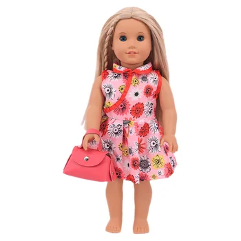 2 Бр./компл. Стоп-моушън Дрехи+Аксесоари за Чанти Ръчна изработка с Анимационни модел Готини Неща, Подходящи За 18-инчовата Кукли на Американската Момичета,43 см Има Кукли