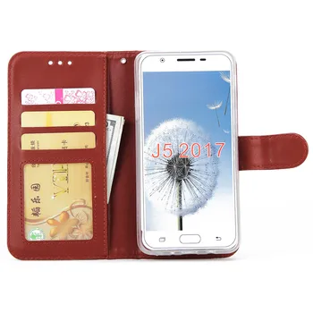 2 в 1-Луксозен Кожен портфейл Калъф за телефон Samsung Galaxy A3 A5 A7 2017 J3 J7 J5 2017 флип-надолу капака на Слота за карти Магнитни Fundas