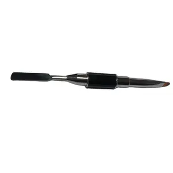 2-Головный Black Dual Край на Ноктите Акрил UV-Гел, Удължаване на Строител Цвете Живопис Писалка За Премахване на Четки Шпатула Нож Четка За Нокти D03