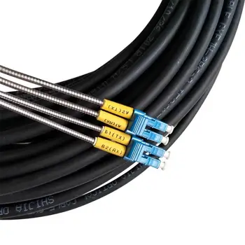 2 елемента 20mtr CPRI оптичен пач кабел LC-LC SM MM Външен 2-жилен пач-кабел Однорежимный мулти-режим на FTTH FTTA скок ELINK