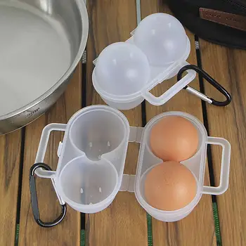2 Мрежа Открит Калъф за Яйца Къмпинг Портативна Пластмасова Кутия За Яйца Кутия за Съхранение на яйца със защита от раздавливания Тава за опаковане на Кутии за пикник