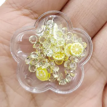 20 бр/лот Прозрачен цвете с блестящи кристални произтичащи петна Апликации за 
