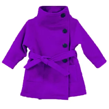 2018 Детско палто за малки момичета зимни палта с дълъг ръкав и лък топло бебешко яке за момичета зимни връхни дрехи от Дебели деца,RC766