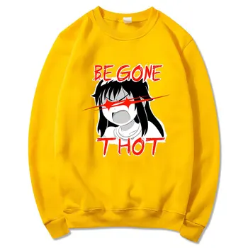 2019 Begone Thot hoody с аниме-принтом за мъже свободен ден за ден пуловер новости за есенния японска градинска мъжки блузи