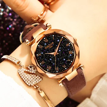 2019 Дамски ръчен часовник на Звездното Небе Магнитни Дамски часовници Светещи Луксозни Водоустойчиви Дамски Часовници за relogio feminino Reloj Mujer