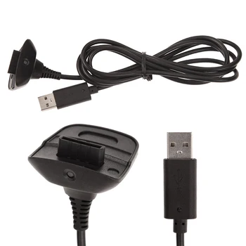 2019 нов За Xbox 360 Безжичен Пулт за Дистанционно Управление Кабел 1,5 m, USB-Адаптер За Зареждане на Сменяеми Кабели Зарядно Устройство