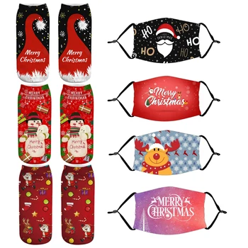 2020 Коледен подарък чорапи от Коледна украса за дома за Коледа навидад натал нова година 2021 подарък за Коледа Ноел чорап декор