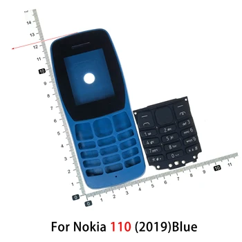 2020 Новост за Nokia 110 125 150 215 220 4G Корпус на Предната лицева панел Рамка Капак на Задната част на кутията капак на отделението за батерията на Клавиатурата
