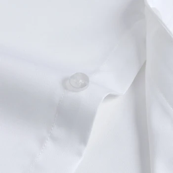 2020 Риза от бамбуково влакно с Високо Качество, подходяща за стандарт, Официална Бизнес Ежедневни Еластична риза, Плътни ризи с дълъг ръкав