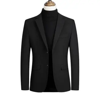 2021 Висококачествени Мъжки оборудвана офис блейзър, риза, вълнен костюм, Модерен мъжки яке, палто, Случайни Бизнес мъжки костюм, палто