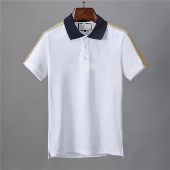 2021 годишният нов стил с буквенной печат висококачествена мъжка риза с къси ръкави от памук Пике с къси ръкави ежедневни дишаща мъжка риза с ревери