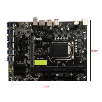2021 дънна Платка БТК B250C дънна Платка БТК CPU Миньор дънна Платка DDR4 12 графична Карта PCI-E Поддръжка на LGA 1151 GPU Добив на криптовалюты B250