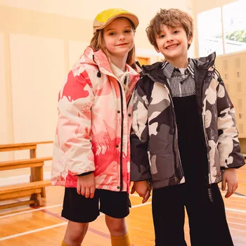 2021 есенно-зимни нови детски дълги якета за момичета топло палто на открито за момчета камуфляжные якета за планински сноуборд