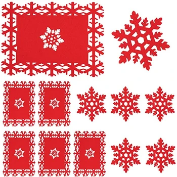 2021 Коледен мат с снежинками Украса за злоупотреба с кораба Коледна украса за дома за Коледа Навидад Деко Ноел Нова Година 2022 Подарък