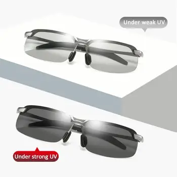 2021 Летни поляризирани Стръмни слънчеви очила Мъжки Vintage слънчеви очила от сплав, Променящи цвета на точки, Водачът, Шофиране, очила за риболов