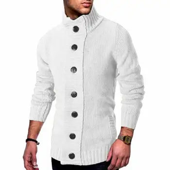2021 марка пролет и есен на новата европейска и американска мода мъжка однобортный вязаный пуловер жилетка