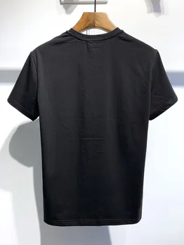 2021 Нов Dsquared2 Уличен хип-хоп с кръгло деколте Градиент тениска от памук с писмото принтом Ежедневни тениска За мъже DT556 негабаритная тениска