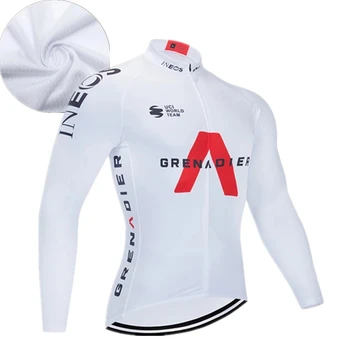 2021 Нов отбор INEOS Колоездене Джърси Бързосъхнеща Спортни дрехи 20D Велосипедни Мъжки Панталони с дълъг ръкав Ropa Ciclismo Дишащи дрехи Майо