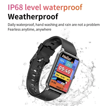 2021 Нови Спортни Смарт часовници За мъже и жени 1,57-инчов изцяло Сензорен Фитнес тракер, IP68 Водоустойчив Смарт часовници за телефон Huawei, Xiaomi