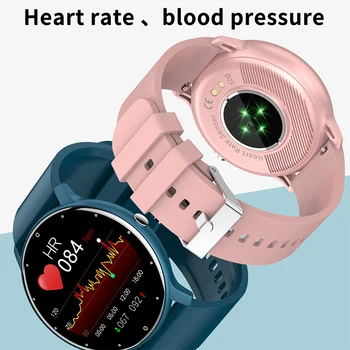 2021 Новите Смарт часовници За мъже и жени Водоустойчив Фитнес следи с сърдечния ритъм Напомняне за повикване на Смарт часовници за iPhone Android Huawei, Xiaomi