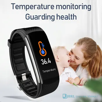 2021 Новите Смарт часовници За жени и мъже, Температурата на тялото Smart-часовници Фитнес тракер Монитор на сърдечната честота Смарт часовници за Andriod IOS