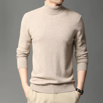 2021 новият есенно-зимен пуловер за мъжете възли пуловери с високо воротом мъжка риза zde2653