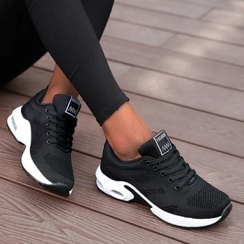 2021 Окото маратонки дантела Дамски обувки, Дишаща Ежедневни обувки За бягане на открито Лека спортни дамски обувки Zapatos De Mujer