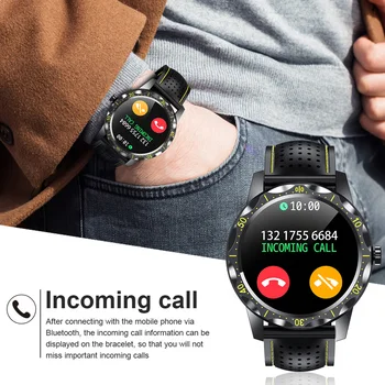 2021 Смарт часовници За мъже IP68 Водоустойчив Тракер сън Спорт Фитнес Bluetooth Smart-часовници за Android и iOS Телефон SKY 1 Плюс