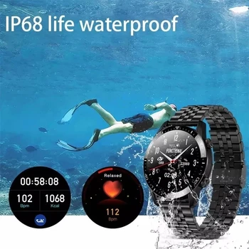 2021 Умни часовници За мъже Bluetooth Предизвикателство IP68 Водоустойчив Монитор на сърдечната честота, Кръвното налягане Нови умен часовник Спортен Фитнес-тракер
